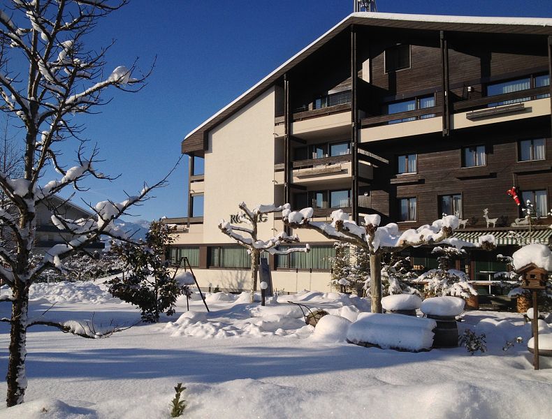 Aussenansicht Winter Hotel rössle Röthis